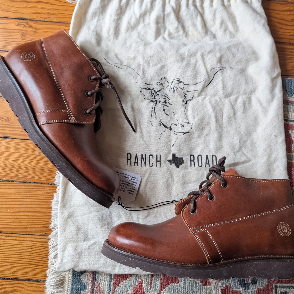 Ranch Road Brown Leather Boots - 9